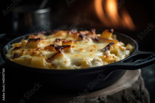 Alpine Delicacy: Exploring the Irresistible Flavors of French Tartiflette - Generative AI

