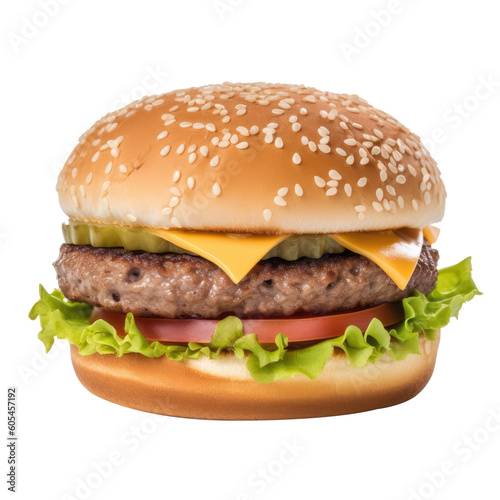 Hamburger transparent background © Achira22