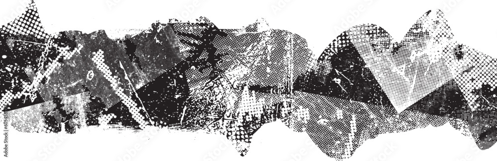 Glitch distorted grungy abstract forms . Blob shape organic. Template for presentation, banner . Fluid isolated shape .Grunge textured . Liquid vector shapes with halftone dots .Screen print texture Glitch distorted grungy abstract forms . Blob shape organic. Template for presentation, banner . Fluid isolated shape .Grunge textured . Liquid vector shapes with halftone dots .Screen print texture