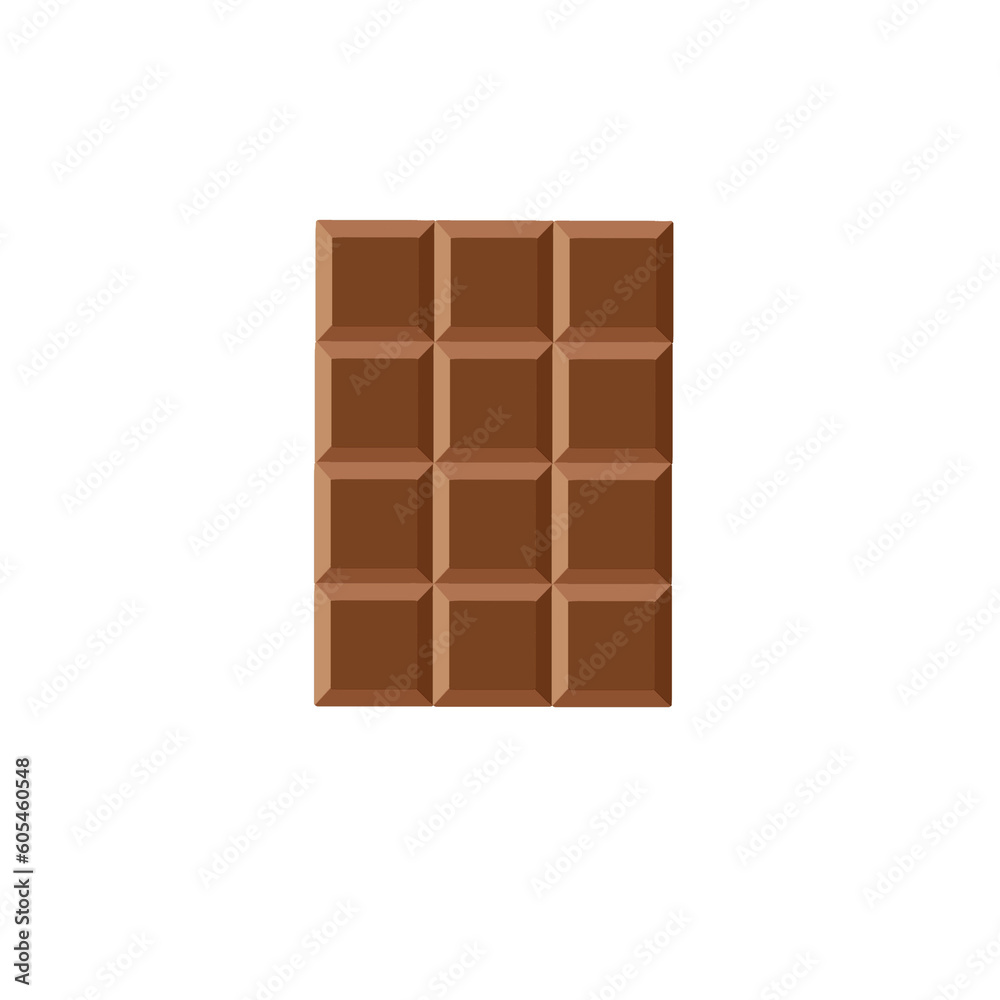 chocolate bar on white background chocolate bar on white background