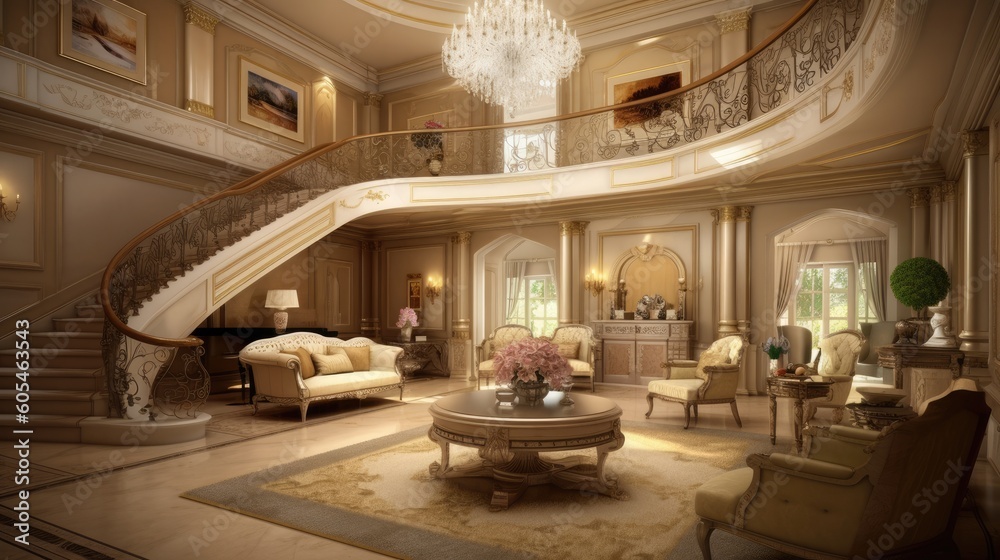 interior of a luxurious house