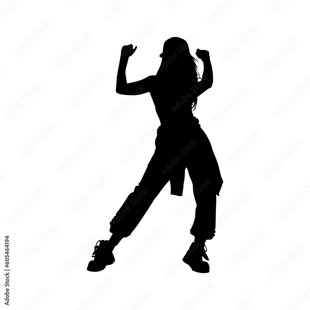 Female Hip Hop Dance Silhouette