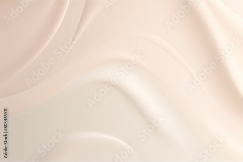 Soft abstract beige waves background. Generative AI