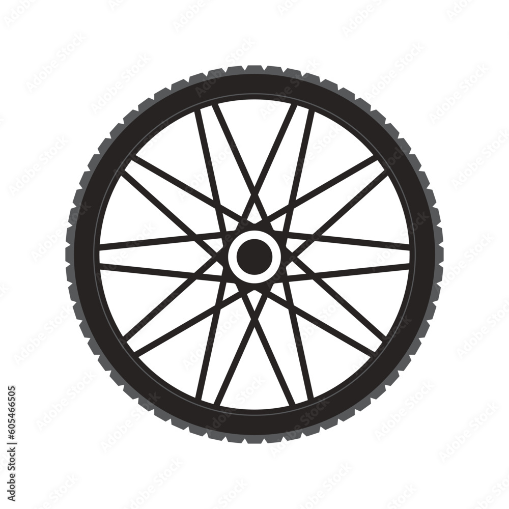 bicycle wheel icon