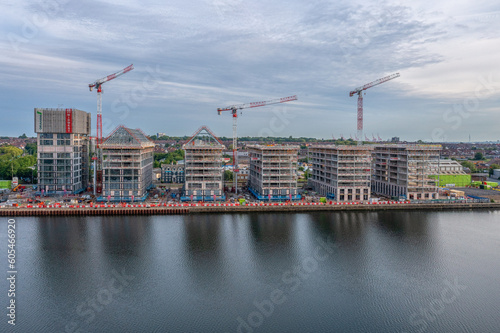 Millers Quay apartment blocks under construction at Wirral Waters photo