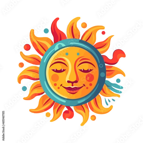 Bright yellow sun ball brings summer fun