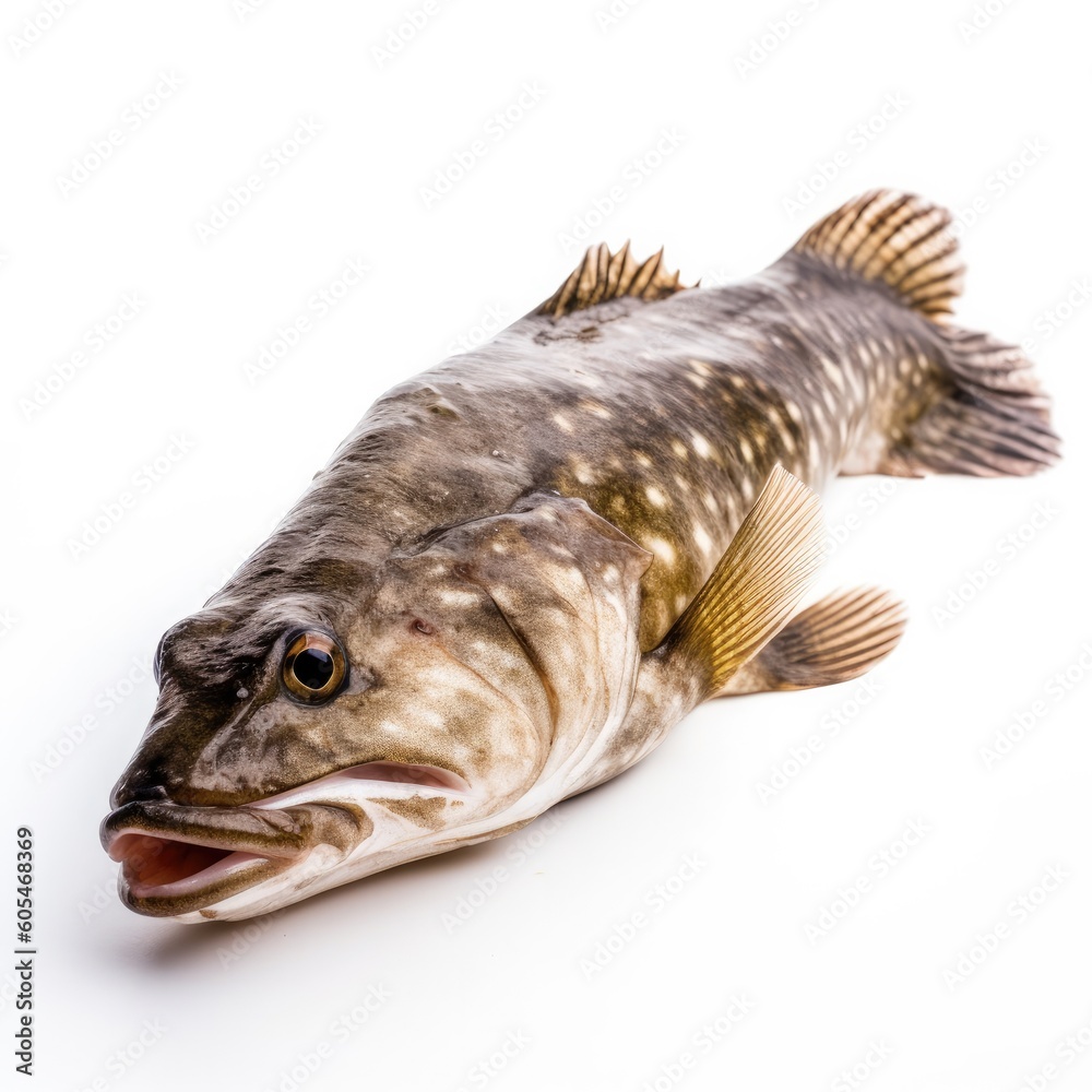 Fototapeta premium Catfish fish isolated on white. Generative AI