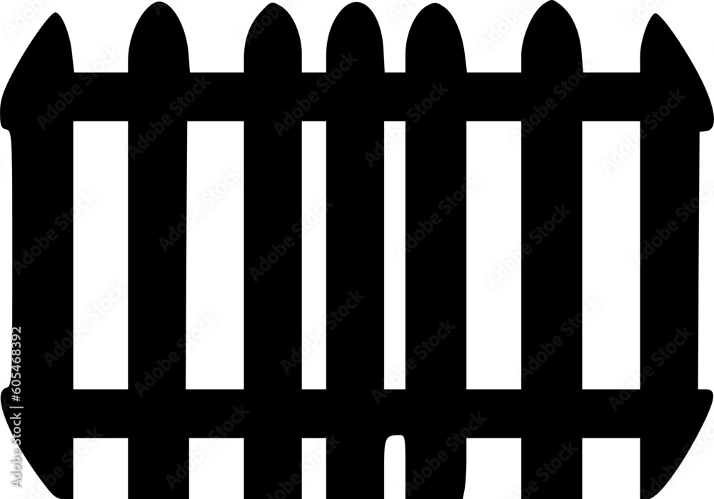 fence icon vector isolate on white background fence icon vector isolate on white background