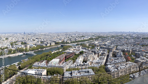 View of the Paris from the Eiffel Tower. © rozaivn58