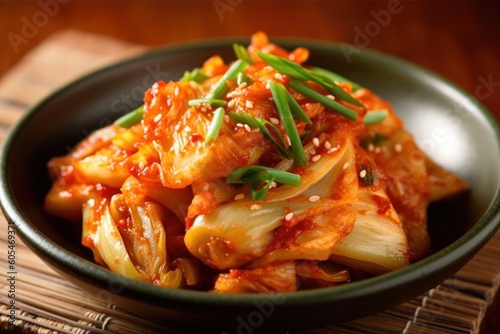 Kimchi is a traditional Korean banchan consisting Food Photography