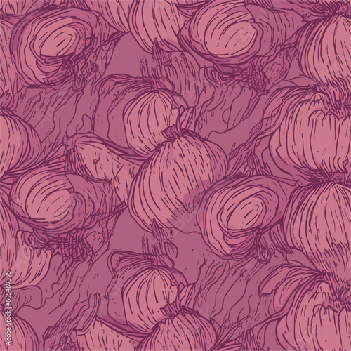 Seamless Colorful Onion Pattern.

Seamless pattern of onions in colorful style. Add color to your digital project with our pattern!