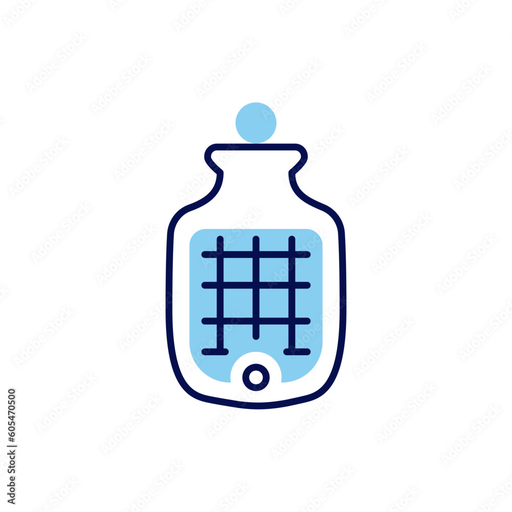 Medical Warmer Thin Line Vector Icon. Flat Icon Isolated on the White Background. Editable Stroke EPS file. Vector illustration. Editable stroke