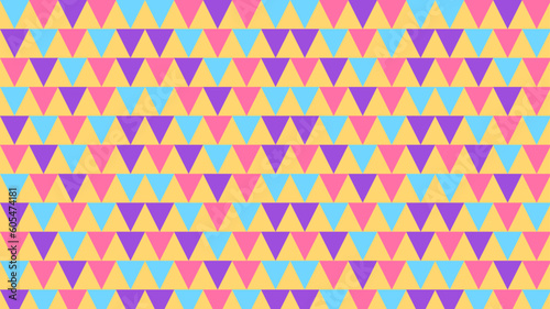 Triangle seamless pattern with pastel color for geometric background