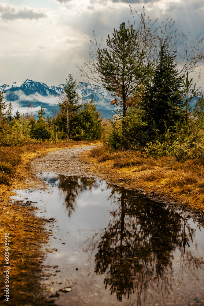 Isar, Isartal, Bayern, Landschaft, Natur, Herbst, Regen Isar, Isartal, Bayern, Landschaft, Natur, Herbst, Regen