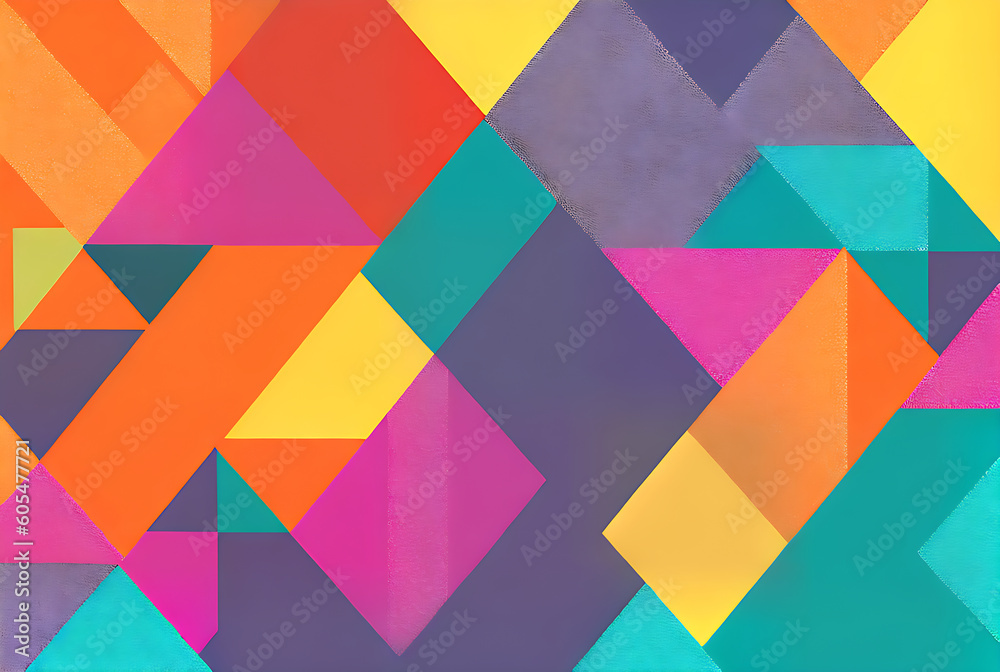 Geometric abstract vintage rectangular shadow glitter layouts.
