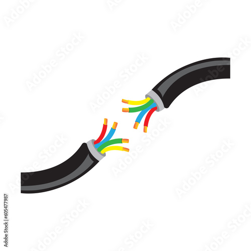 cable icon vector design template
