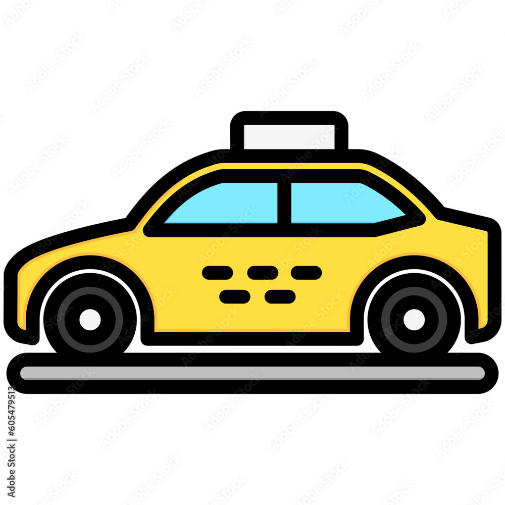 taxi icon, public transport, vehicle vector icons for web design, app, banner, flyer and digital marketing.