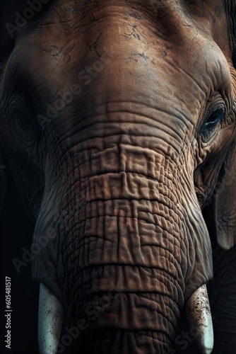 Zoo Animal Profile Picture of a Elephant