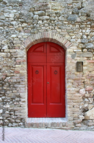 Wooden medieval style door