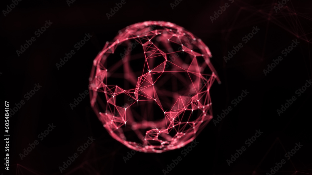 Abstract technology sphere background from lines and dots. Space geometrical backdrop Abstract technology sphere background from lines and dots. Space geometrical backdrop