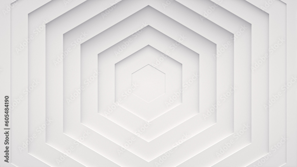 Wave from concentric polygons, rings on the surface. Bright, milky radio wave abstract background Wave from concentric polygons, rings on the surface. Bright, milky radio wave abstract background