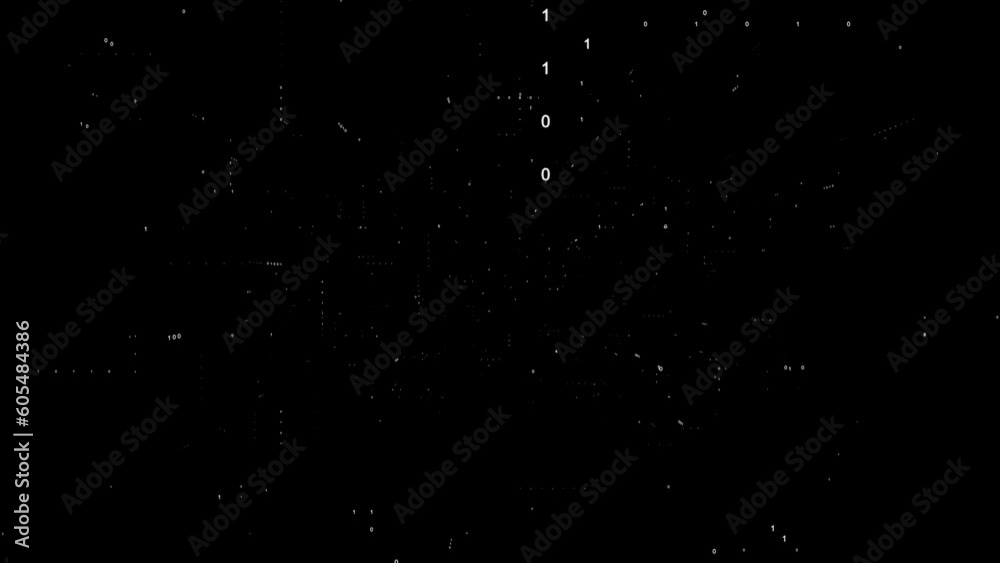 digital background. Logic Numbers. Transparent digital background. Logic Numbers. Transparent