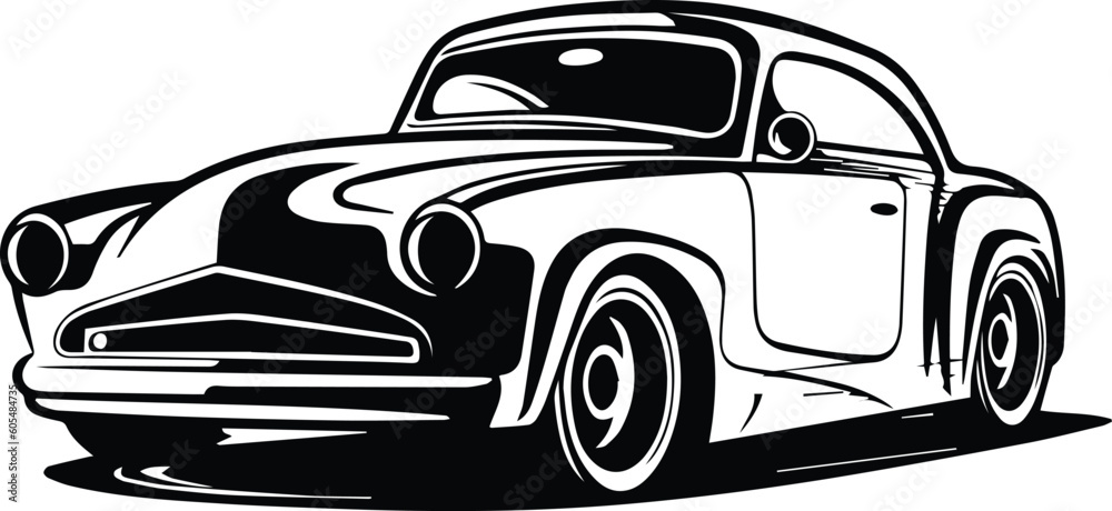 Car Logo Monochrome Design Style
