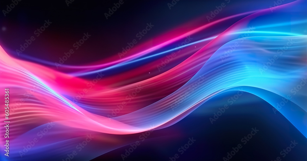 Abstract futuristic background high speed vibrant blue pink lines and bokeh glowing neon moving. High speed futuristic travel concept. Fantastic wallpaper, Ai Generative Abstract futuristic background high speed vibrant blue pink lines and bokeh glowing neon moving. High speed futuristic travel concept. Fantastic wallpaper, Ai Generative