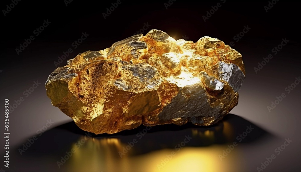 A chunk of raw gold A chunk of raw gold