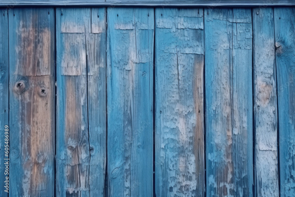 Blue wood texture background created with Generative AI Blue wood texture background created with Generative AI