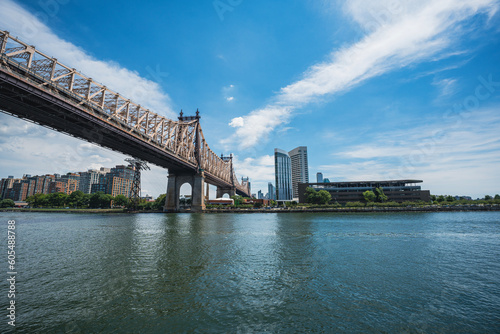 The Queensboro Bridge, officially named the Ed Koch Queensboro Bridge, is a cantilever bridge over the East River in New York City. photo
