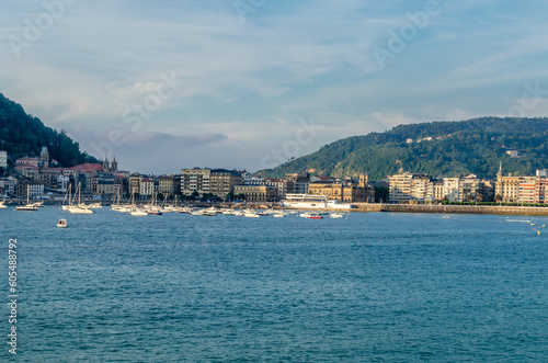 View from the promenade of Donostia - San Sebastian, Spain