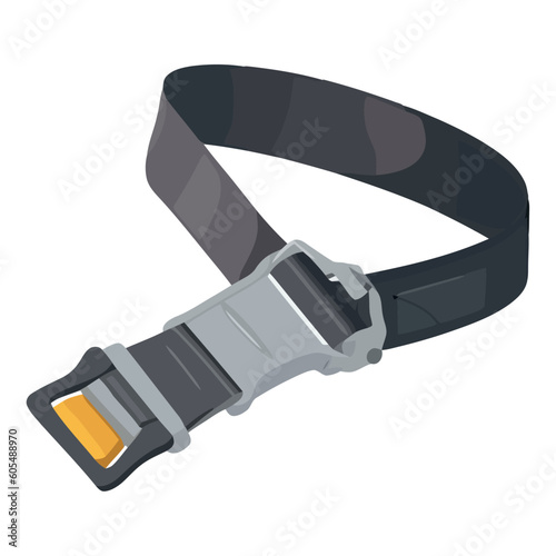 seat belt vector icon