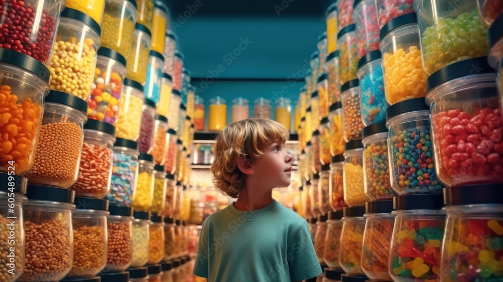 Sugar-coated Delights: Unleashing the Wonder of a Dreamy Candy Store Adventure, generative ai