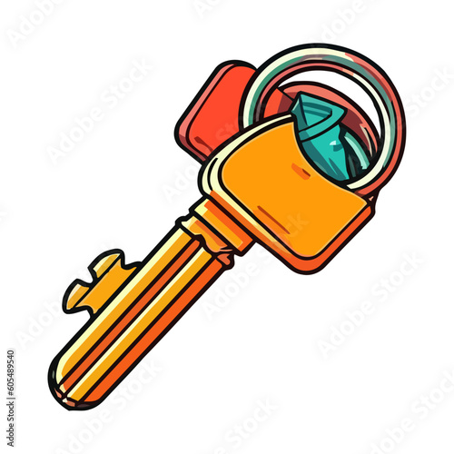 Security Key access icon isolated