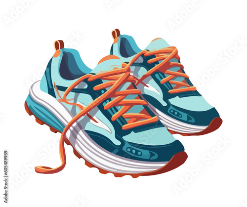 sports shoes symbolize competition and activity