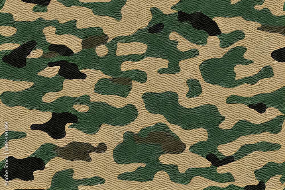 Fototapeta premium Beautiful texture of military camouflage. Generative AI