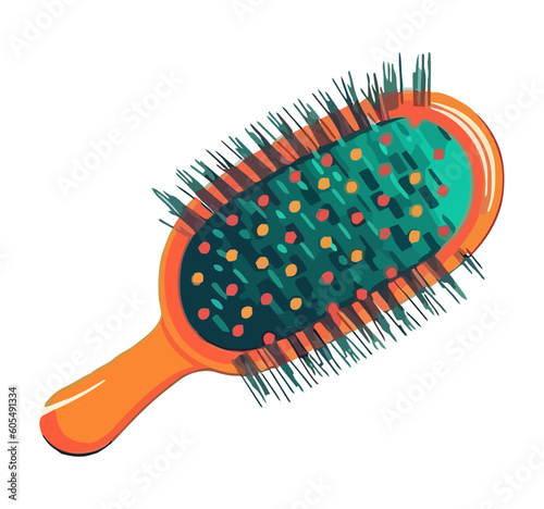 Hairbrush and comb create perfect hairstyle design