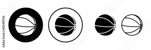 Basketball icon vector. basketball logo vector icon