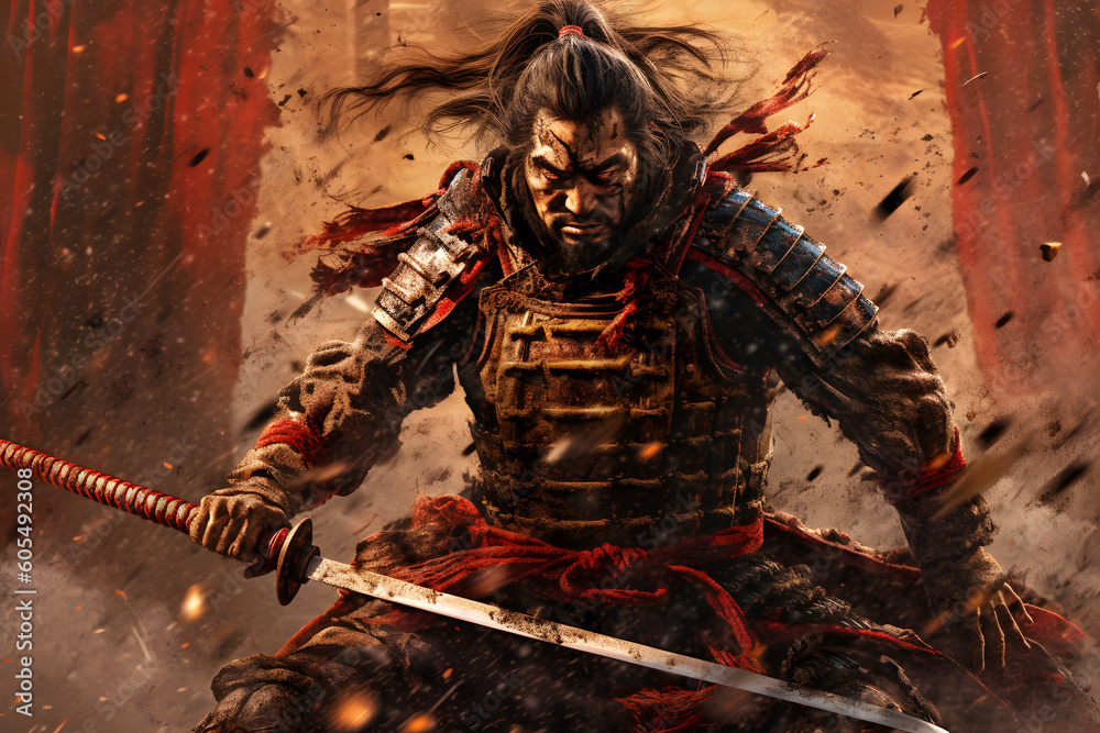 Samurai Wielding A Katana Capturing The Intensity And Honor In Their samurai-wielding-a-katana-capturing-the-intensity-and-honor-in-their