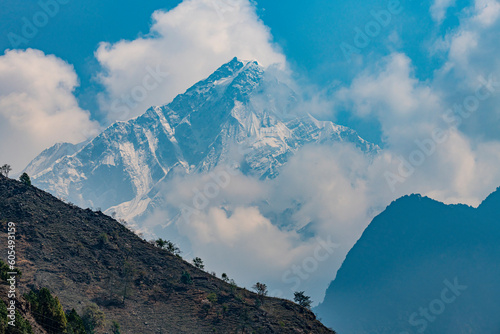 Mount Annapurna, 8091m, Gandaki Province, Himalayas, Nepal, Asia photo