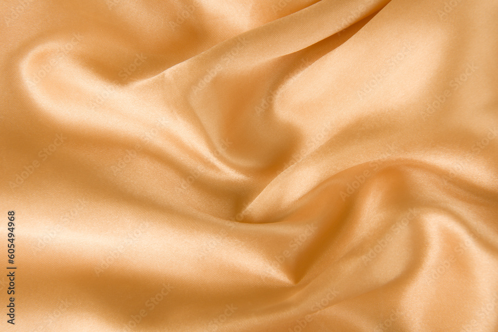 brown or gold silk fabric texture for background brown or gold silk fabric texture for background