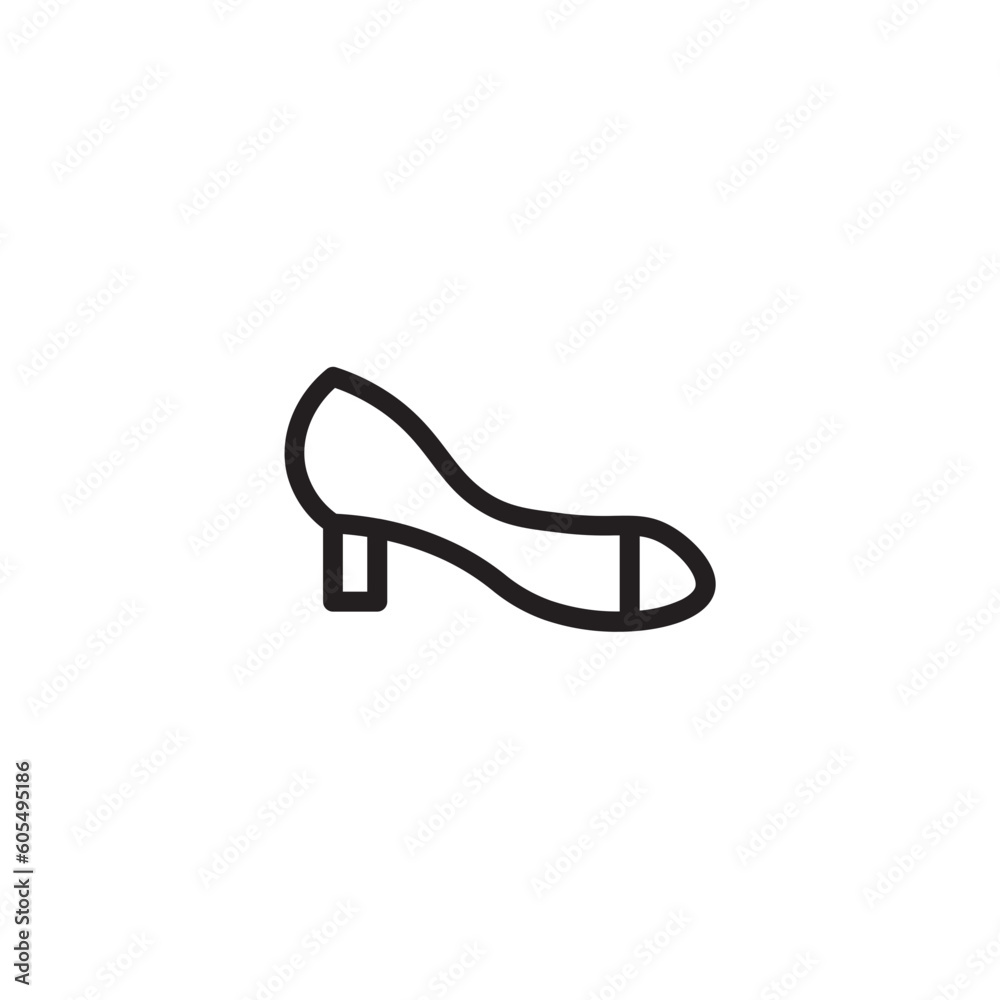 Footwear Women Shoe Outline Icon