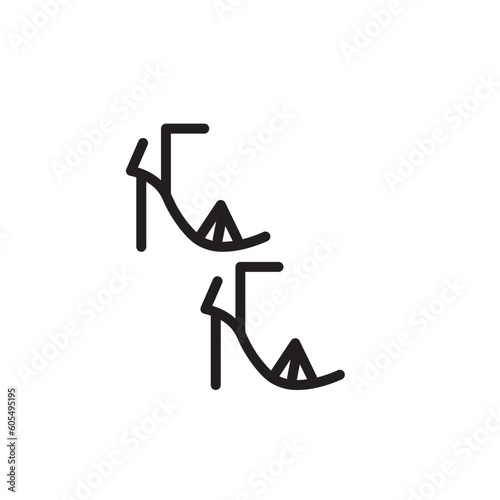 Footwear Women Shoe Outline Icon