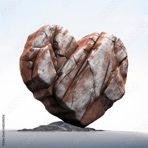 A heart made of stone