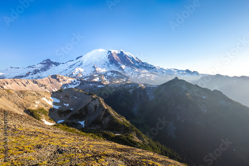 Mount Rainier View from the Top of Mount Fremont