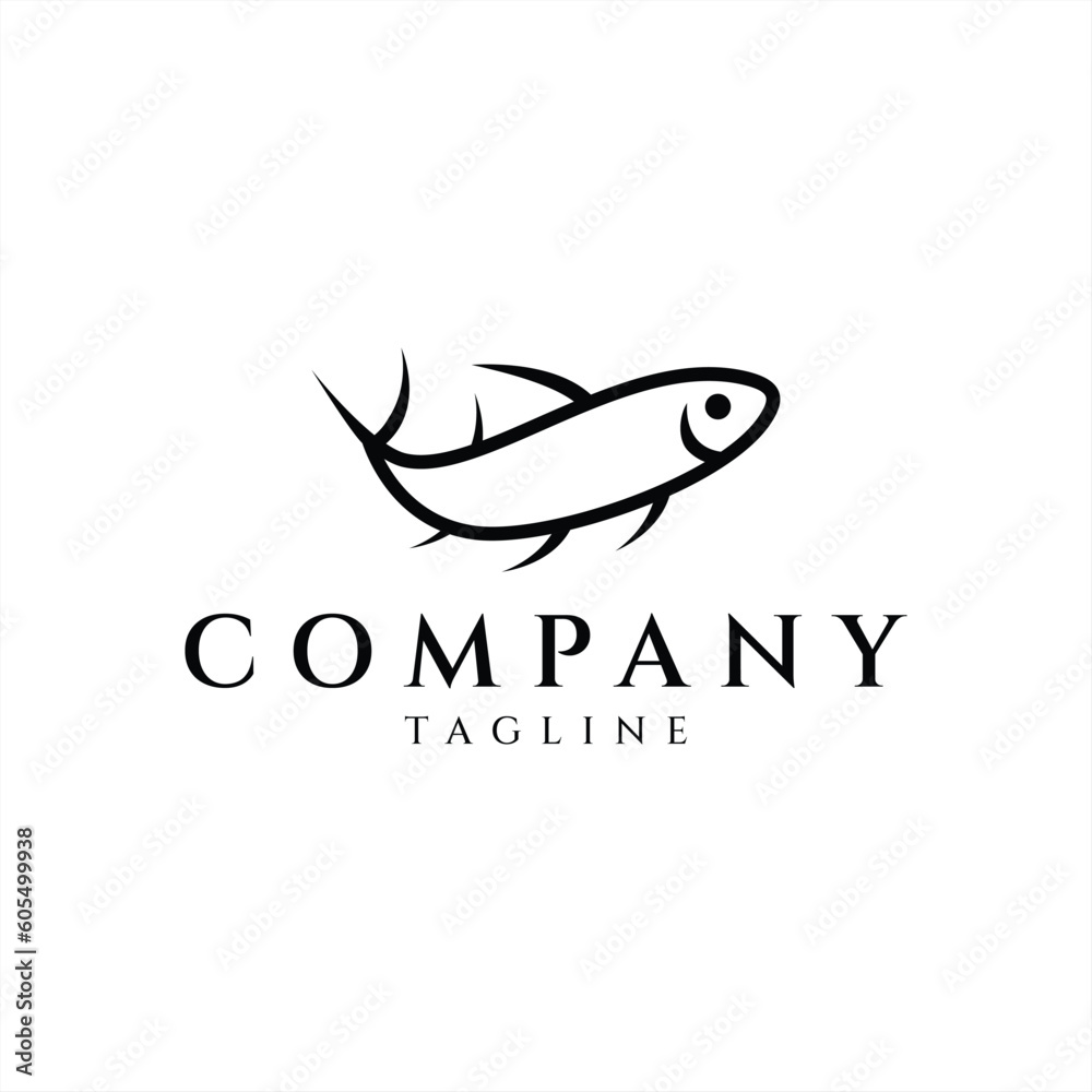 Fresh fish logo design vector illustration Fresh fish logo design vector illustration