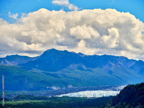 The Matanuska Glacier and the surrounding mountains near Sutton Alaska photo