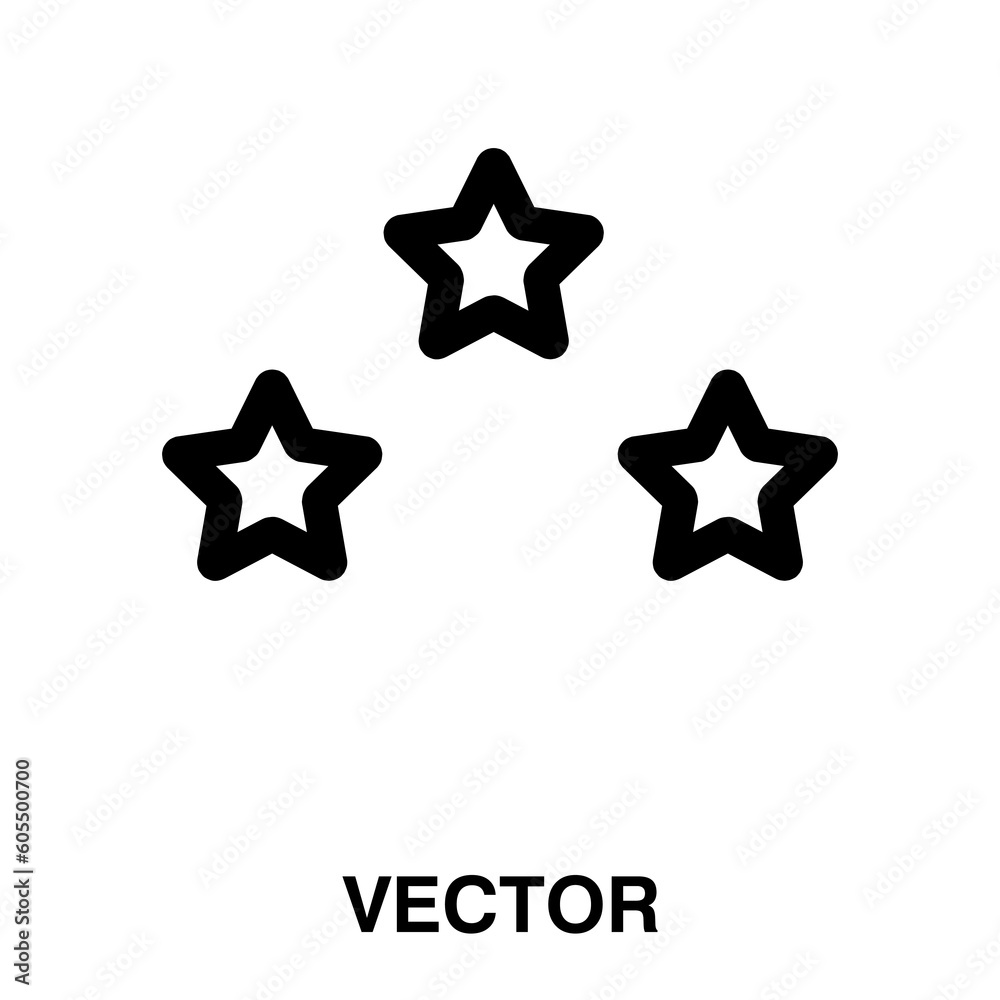 vector three star icon.illustration on white background..eps vector three star icon.illustration on white background..eps