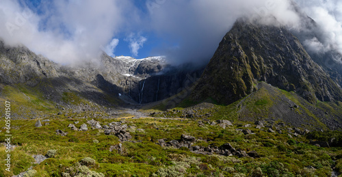 Travelling through Fiordland National Park, New Zealand